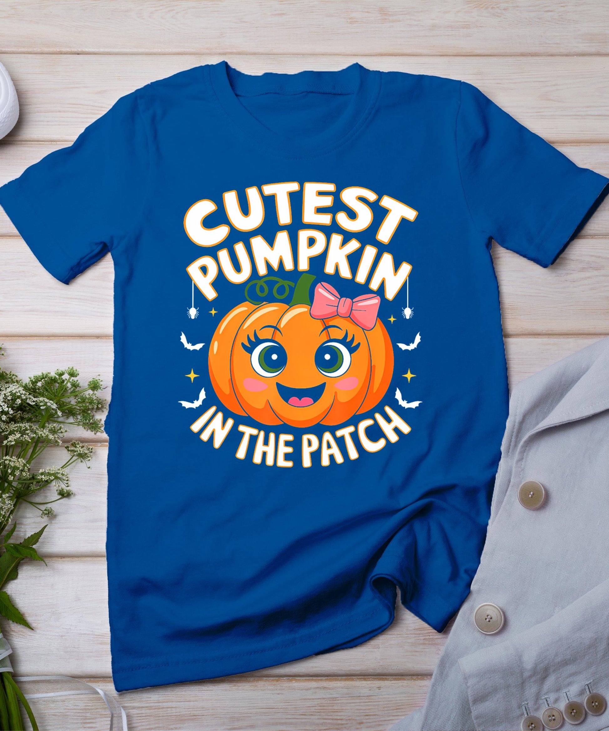 Halloween Shirts For Girls Kids Cutest Pumpkin In The Patch T-Shirt