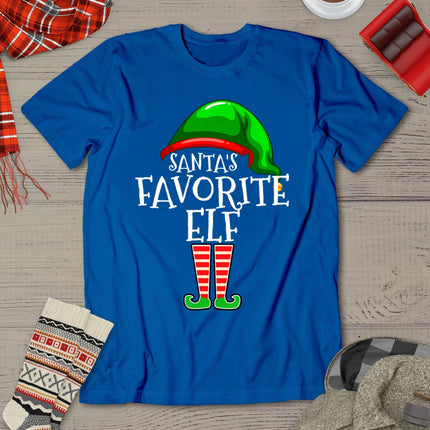 Santa's Favorite Elf Group Matching Family Christmas T-Shirt