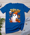 Bruh Ghost Halloween Cute Ghost Trick Or Treat Candy Kids T-Shirt