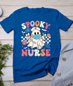 Spooky Nurse Ghost Halloween Cute Groovy Nursing Halloween T-Shirt