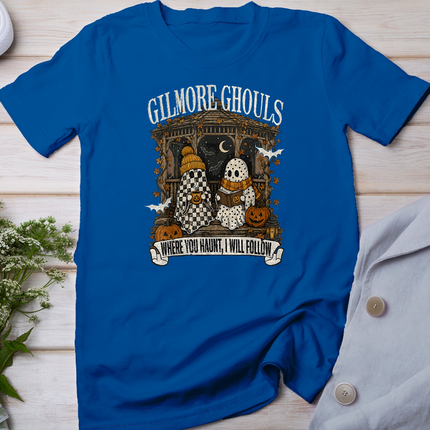 Gilmore Ghouls Where You Haunt I Will Follow Halloween Books T-Shirt