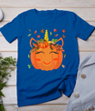 Cute Unicorn Pumpkin For Kids Halloween Thanksgiving T-Shirt