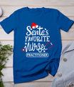 Santa's Favorite Nurse Practitioner Christmas Np Rn Nursing T-Shirt