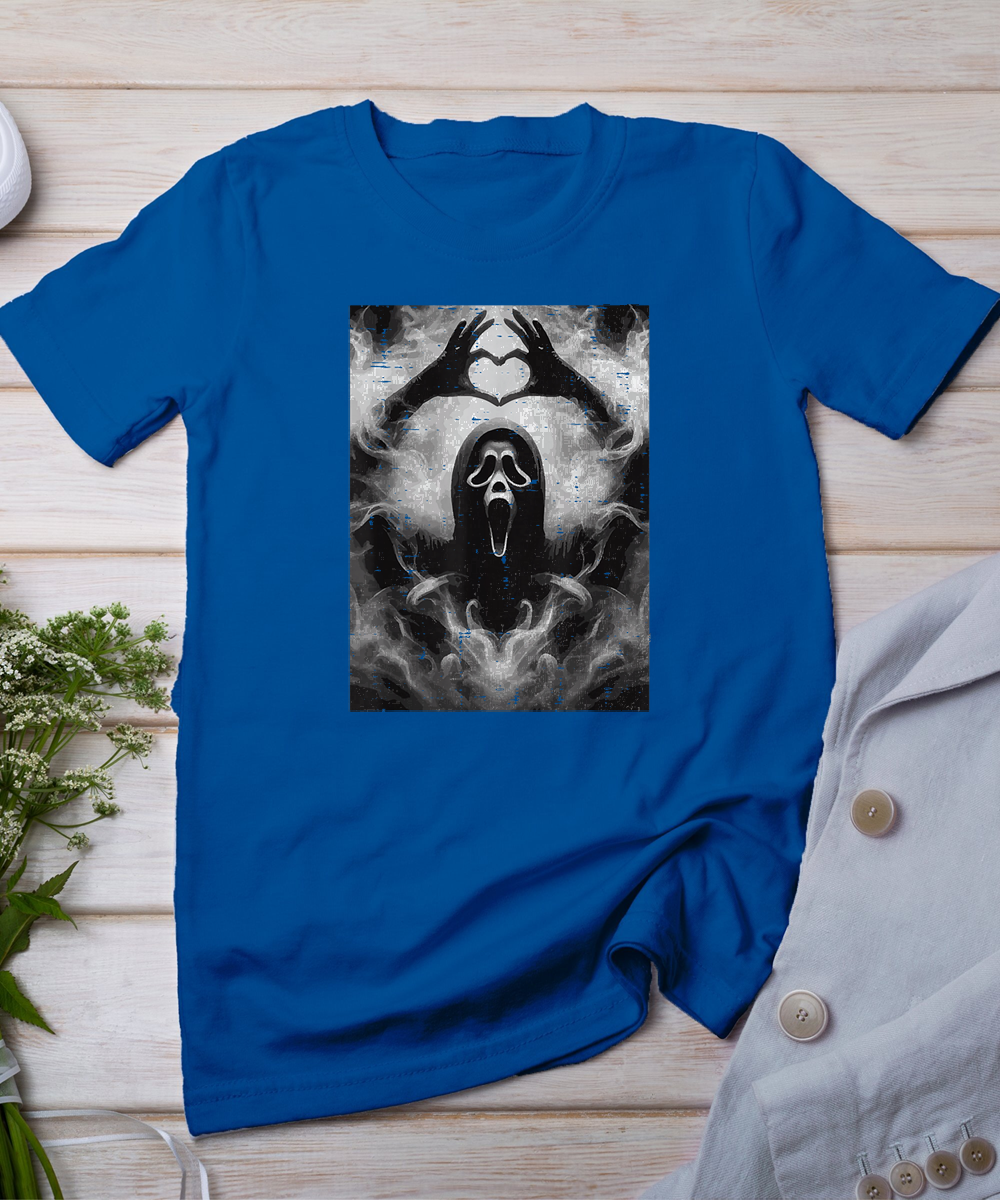 Halloween Horror Ghost Hand Heart Costume Men Women Kids T-Shirt