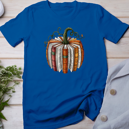 Retro Funny Fall Book Pumpkin Witch Bookworms Librarians T-Shirt