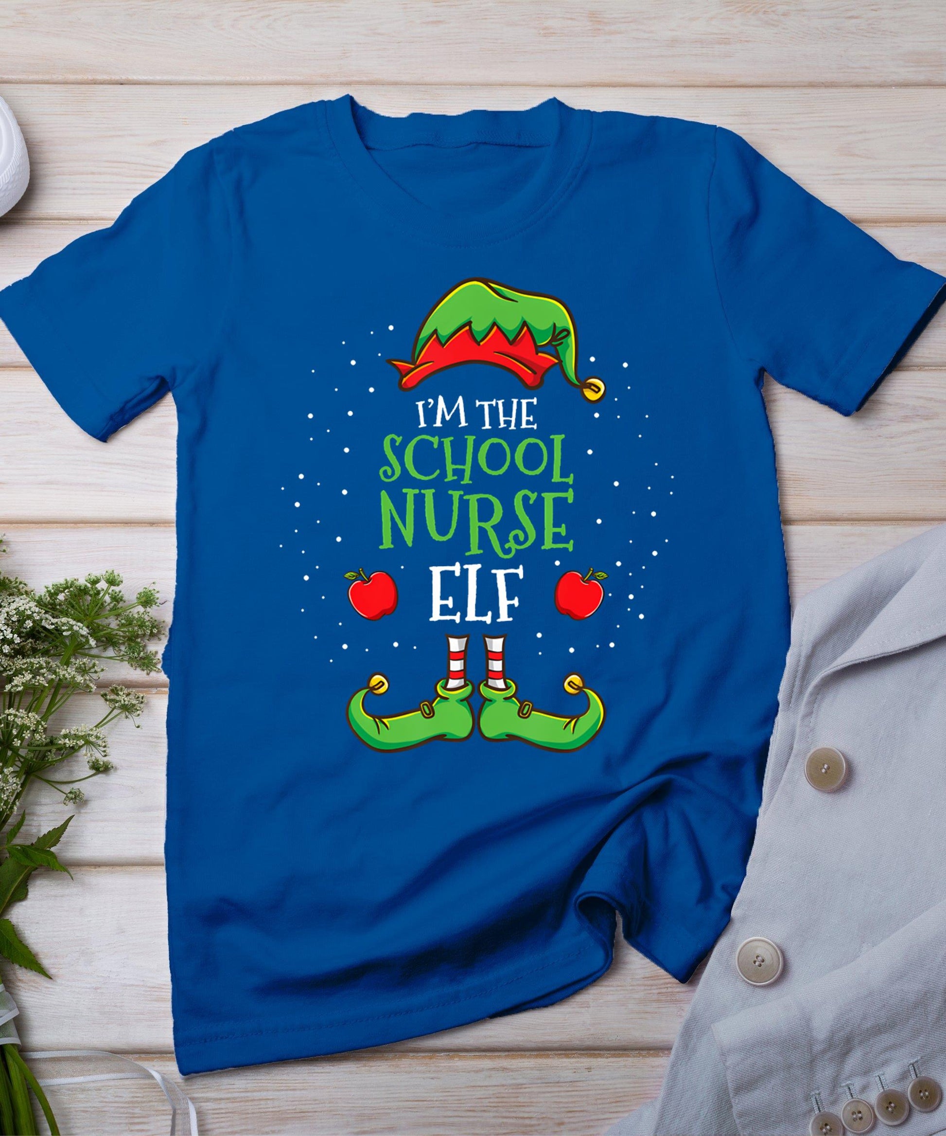 I'm The School Nurse Elf Christmas T-Shirt