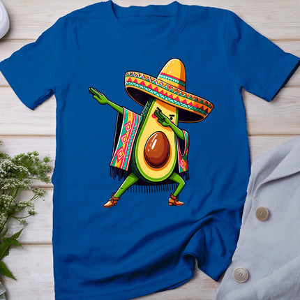 Dabbing Avocado Mexican Poncho Cinco De Mayo T-Shirt