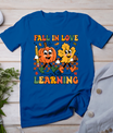 Fall In Love With Learning Thanksgiving Teacher Student T-Shirt