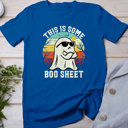 Funny Halloween This Is Some Boo Sheet Ghost Retro Halloween T-Shirt