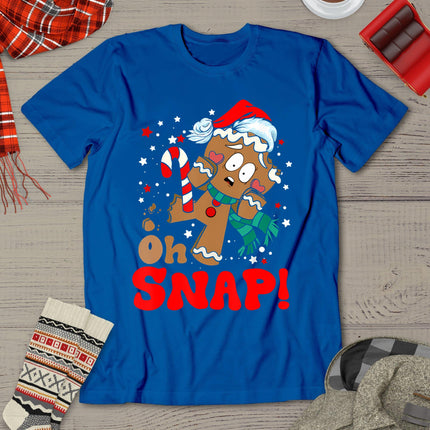 Oh Snap Gingerbread Man Christmas Funny Cookie Baking Xmas T-Shirt