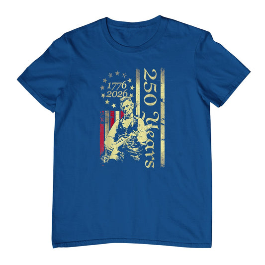 Vintage Abraham Lincoln Abe Lincoln Playing Guitar 250 Years T-Shirt