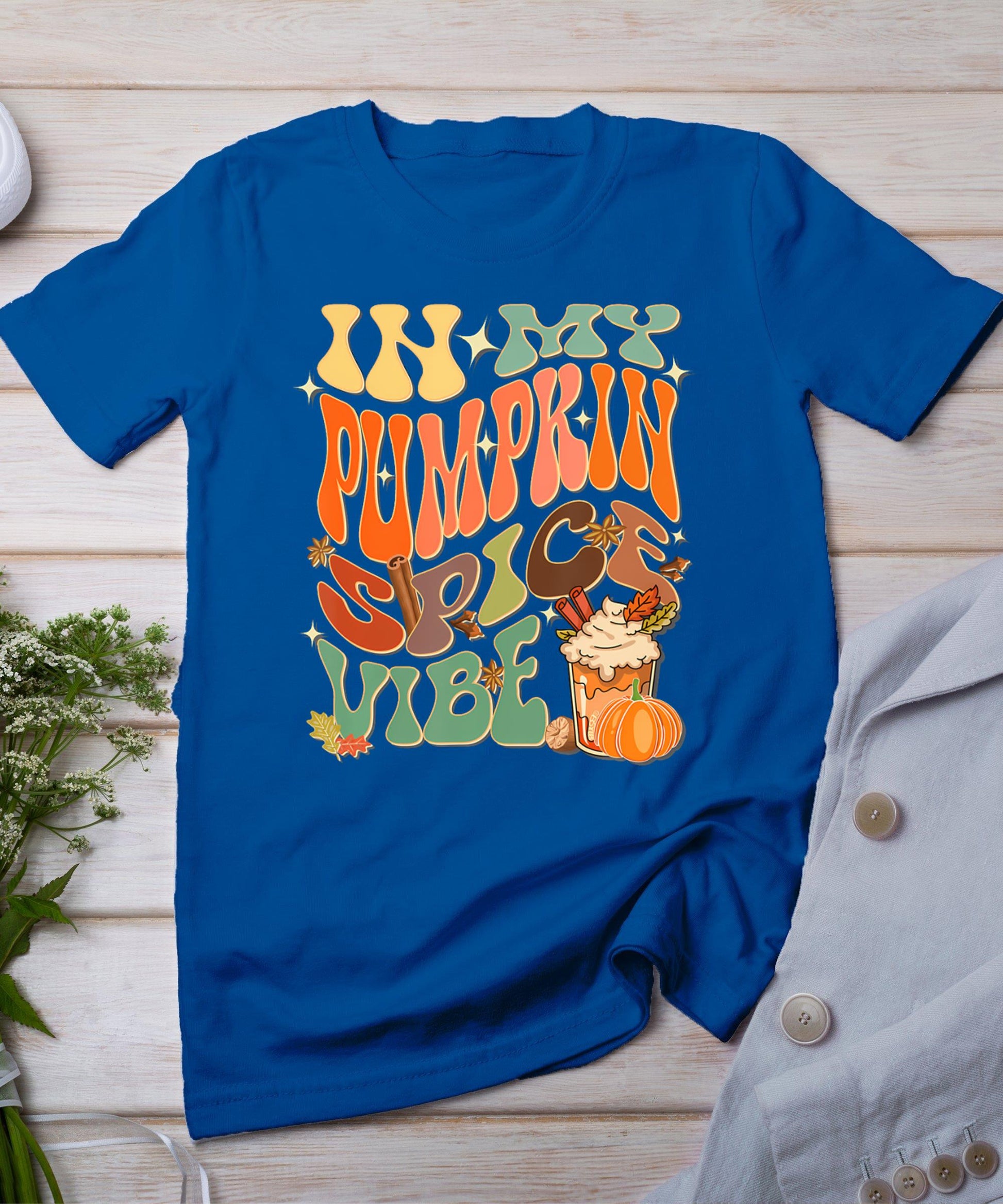 In My Pumpkin Spice Vibe Halloween Thanksgiving Fall Harvest T-Shirt