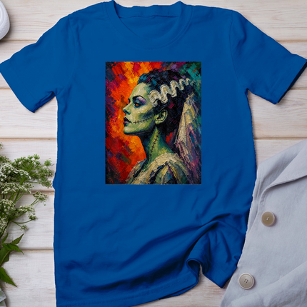 Bride and Frankenstein The Lover Halloween Matching Couple T-Shirt