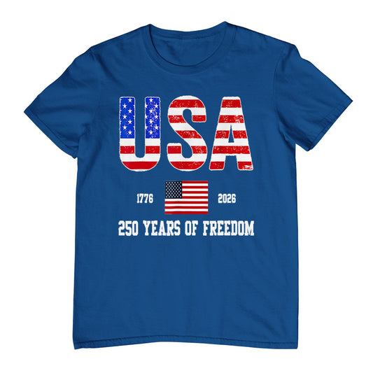 USA 250 Years of Freedom 1776 2026 America's 250th Birthday T-Shirt
