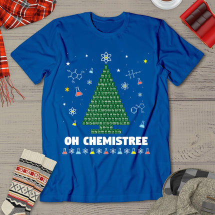 Oh Chemistree Periodic Table Chemistry Christmas Tree T-Shirt