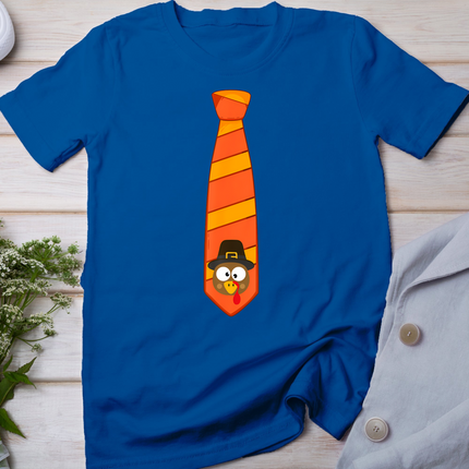Funny Thanksgiving Tie With Turkey For Family Dinner T-Shirt