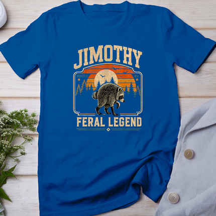 Retro Jimothy Raccoon Funny Seattle Meme Feral Animal T-Shirt