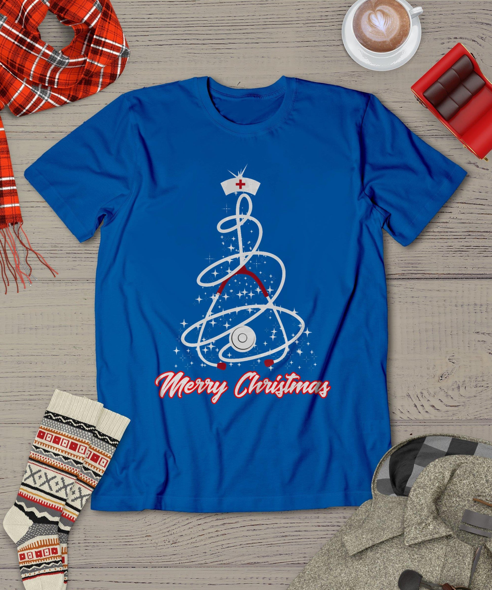 Merry Christmas Nurse Shirt Yuletide Practitioners Cute Gift T-Shirt