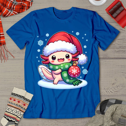 Santa Axolotl Funny Cute Xmas Funny Christmas T-Shirt
