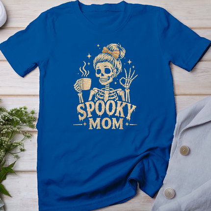 Mama Halloween Shirts Spooky Mama Skeleton Coffee T-Shirt