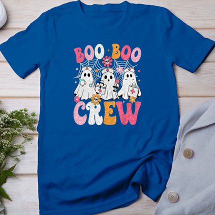 Boo Boo Crew Spooky Nurse Ghost Nursing Halloween Nurse T-Shirt