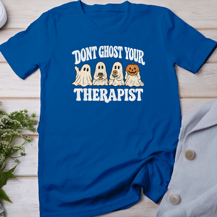 Don't Ghost Your Therapist Halloween Ghost Mental Health T-Shirt