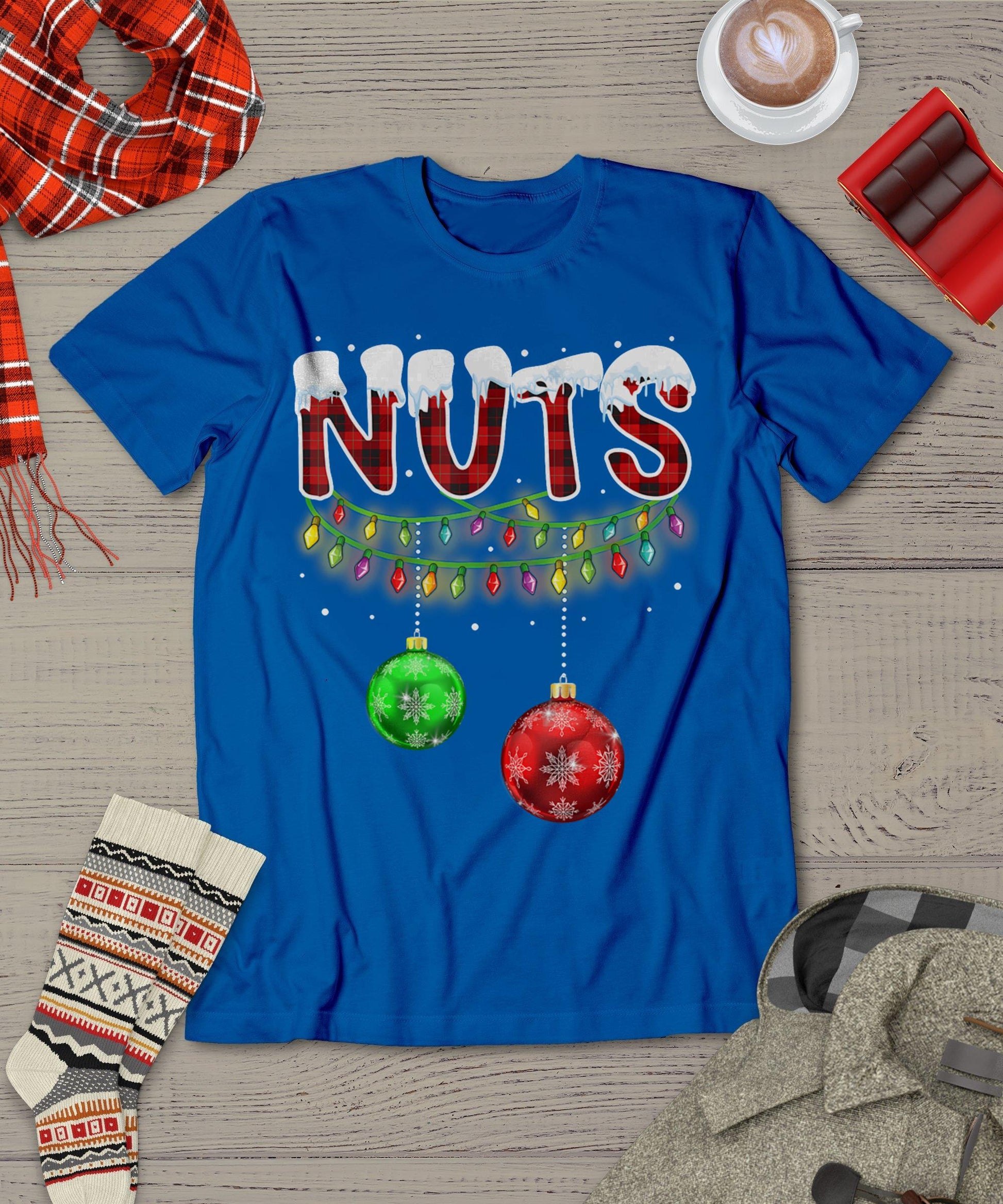 Chest Nuts Funny Matching Chestnuts Christmas Couples Nuts T-Shirt