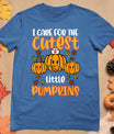 Pumpkins Nurse Halloween Scrub Top Fall Thanksgiving Women T-Shirt