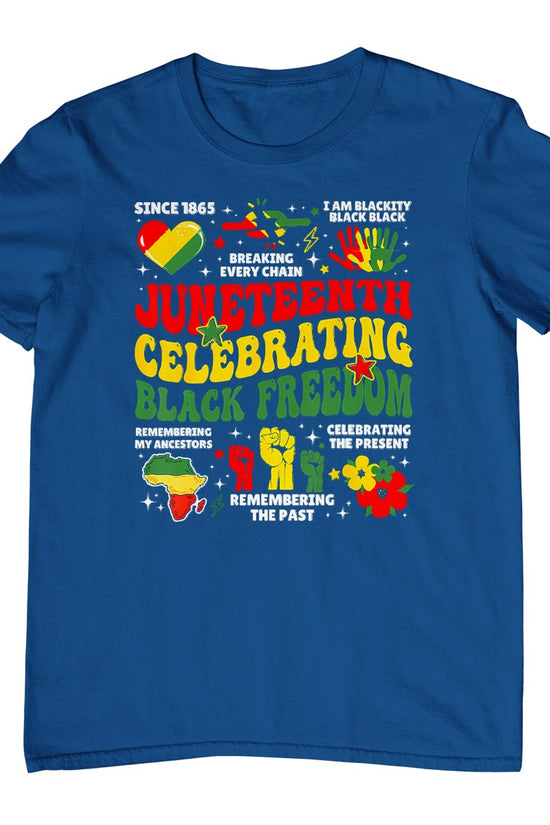 Juneteenth Celebrating Black Freedom 1865 Black Pride T-Shirt