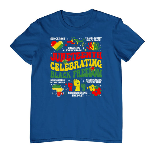 Juneteenth Celebrating Black Freedom 1865 Black Pride T-Shirt