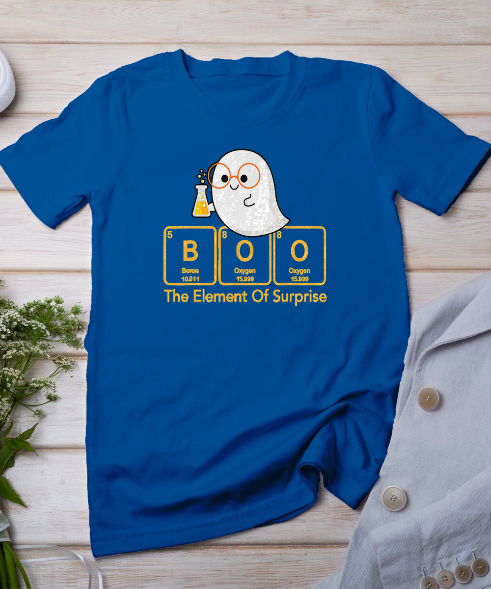 Chemistry Boo The Element Of Surprise Cute Chemist Halloween T-Shirt