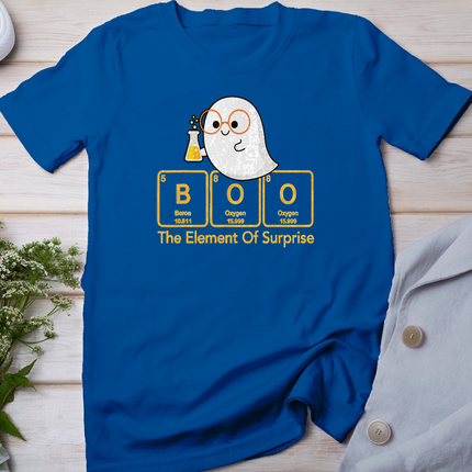 Chemistry Boo The Element Of Surprise Cute Chemist Halloween T-Shirt