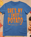 Thanksgiving Matching Couple She's My Sweet Potato I Yam T-Shirt