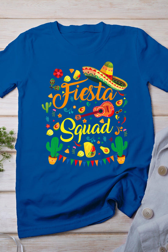 Cinco De Mayo Fiesta Squad Family Matching Men Women  Kids T-Shirt