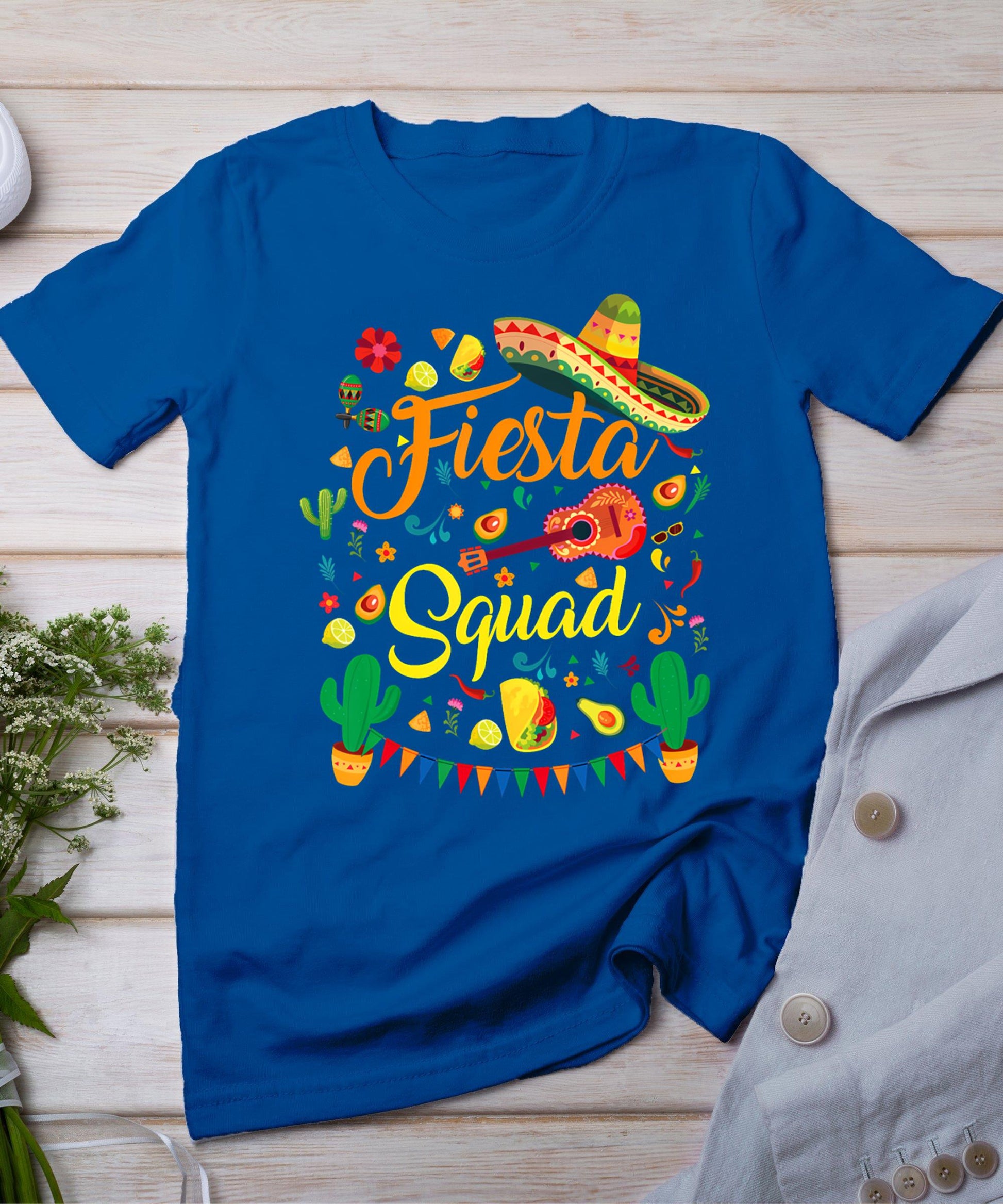 Cinco De Mayo Fiesta Squad Family Matching Men Women  Kids T-Shirt
