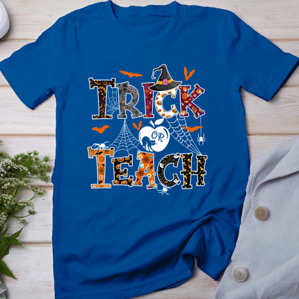 Fall Holiday Themed Thanksgiving Halloween Teacher Trick Or T-Shirt