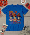 Halloween Thanksgiving Christmas Happy Hallothanksmas Cats T-Shirt