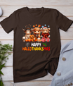 Happy Halloween Thanksgiving Christmas Highland Cow Holiday T-Shirt