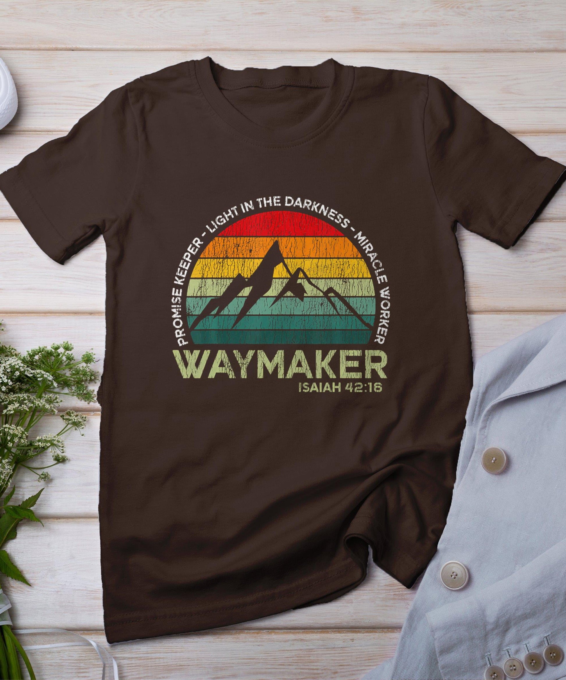 Vintage Waymaker Promise Keeper Miracle Worker Christian T-Shirt