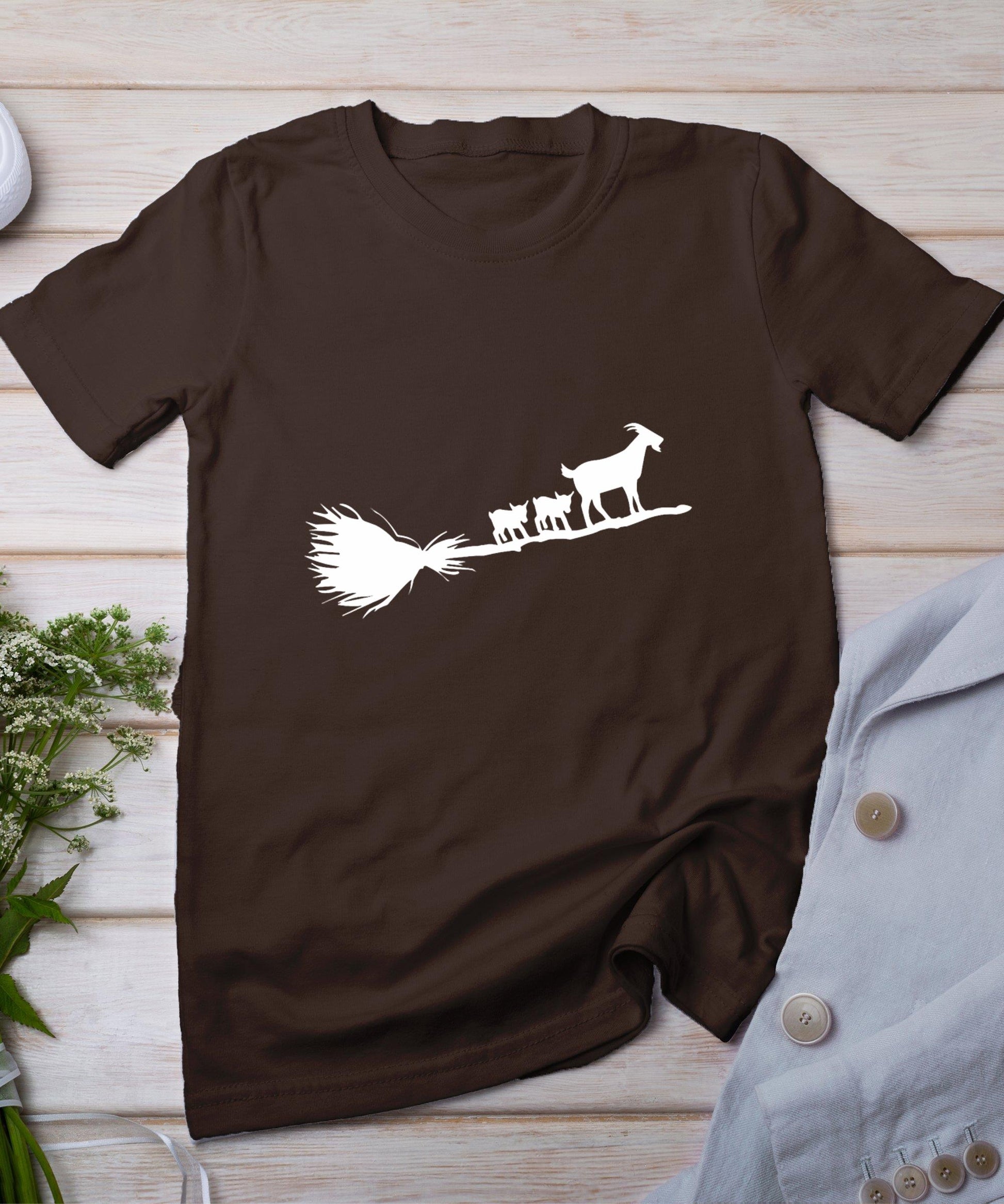 Flying Halloween Goats With Baby Goat T-Shirt