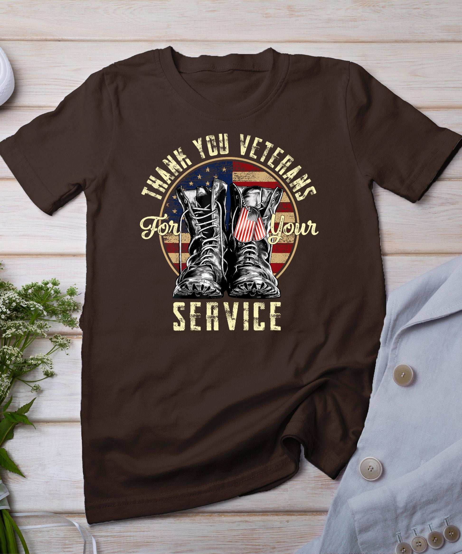 Thank You Veterans For Your Service Veterans Day T-Shirt