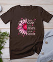 Blessed By God - Loved By Jesus Pink Sunflower T-Shirt