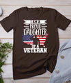 Proud Daughter Veteran Nothing Scares Patriotic Veterans Day T-Shirt