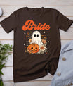 Bride Wildflower Ghost Boo Crew Halloween Bachelorette T-Shirt