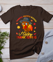 Thankful Grateful Blessed Thanksgiving Turkey Women Girls T-Shirt