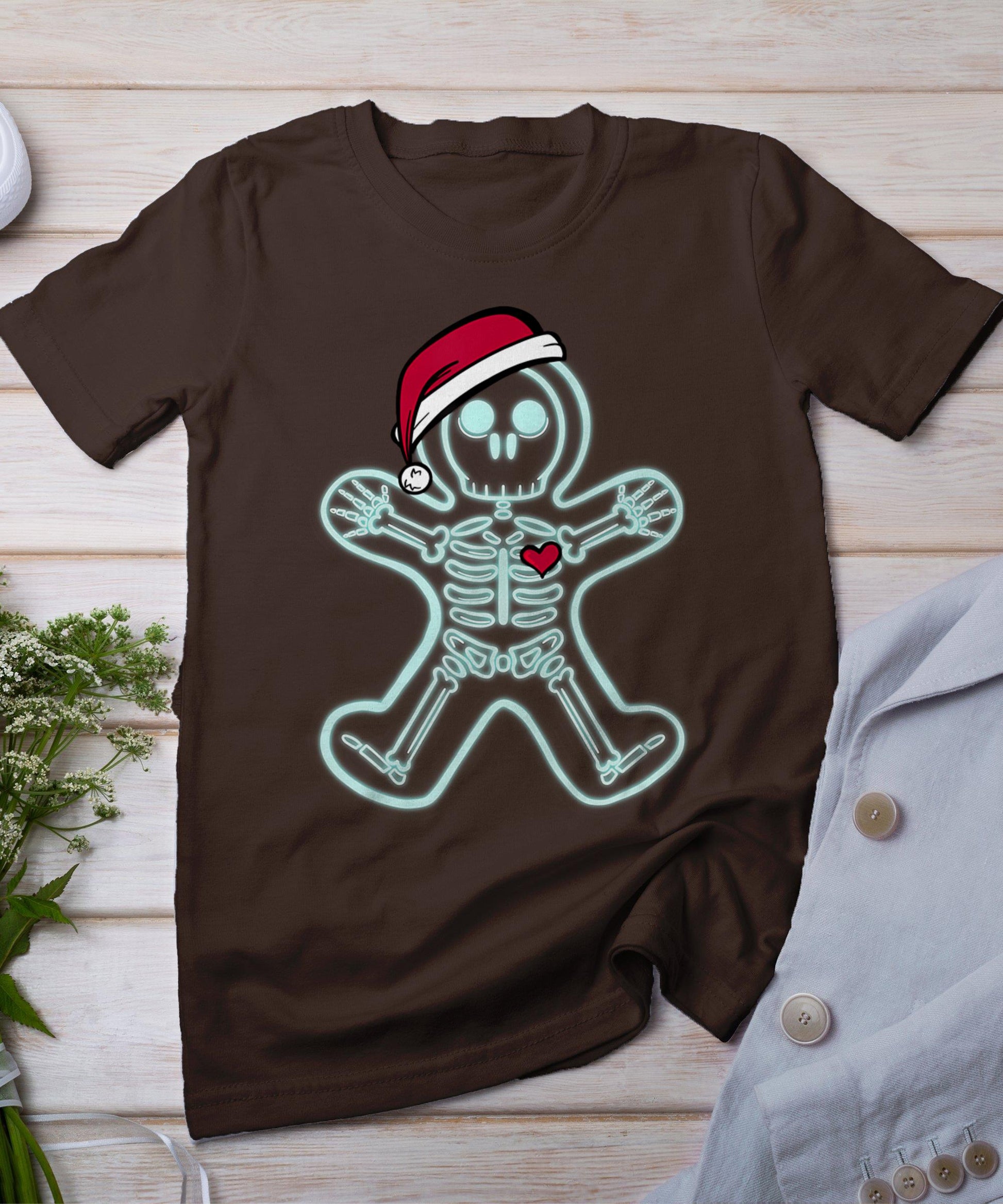 X-Ray Gingerbread Man Skeleton Christmas Nurse Xray Tech T-Shirt