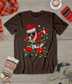 Dabbing Santa Xmas Lights Girls Boys Kids Christmas Gifts T-Shirt