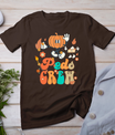 Peds Crew Pumpkin Thanksgiving Fall Pediatric Nurse Retro T-Shirt