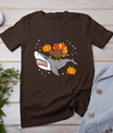 Thanksgiving Turkey Riding Shark Funny Boys Kids Toddler T-Shirt