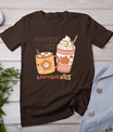 Fall Coffee Pumpkin Spice Latte Iced Warm Cozy Autumn Orange T-Shirt